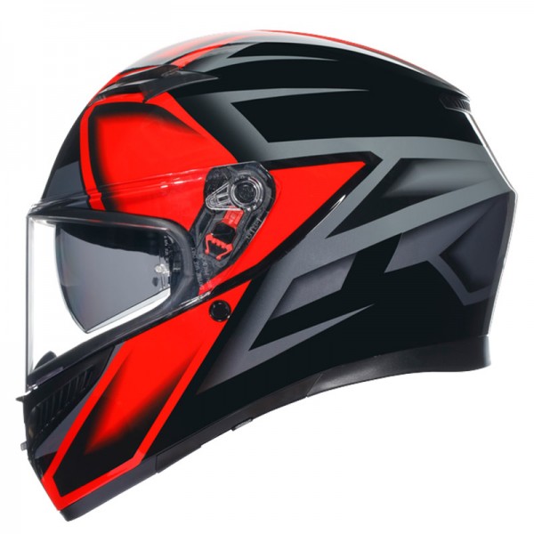 Agv Casco Integrale K 3 E2206 Mplk Compound Black Red MG MotoStore