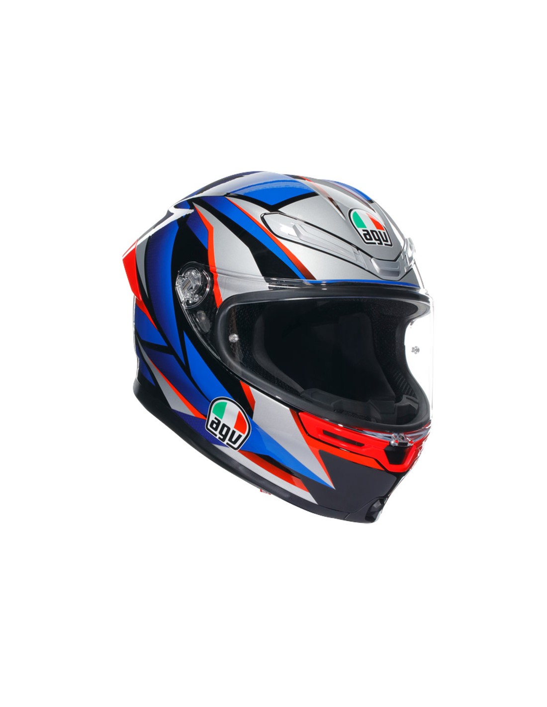 Agv Casco Integrale K S E Slashcut Black Blue Red Mg Motostore