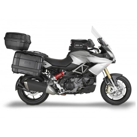 TRK46B COPPIA VALIGIE MOTO GIVI TREKKER 46LT ALLUMINIO NERO MONOKEY