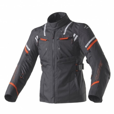 Clover Nitro black motorcycle offers jacket Large