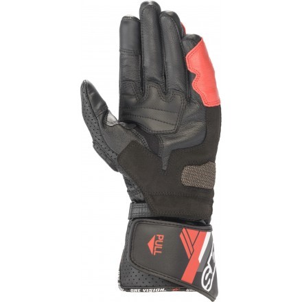Alpinestars sp-8 v3 glove - black white bright red
