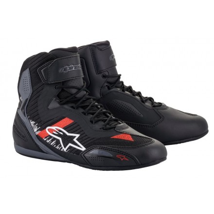 Alpinestars Faster-3 Rideknit shoe - 1165 Black Gray Bright Red