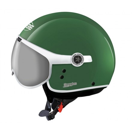 Osbe casco jet Sphera Goggles - Verde lucido