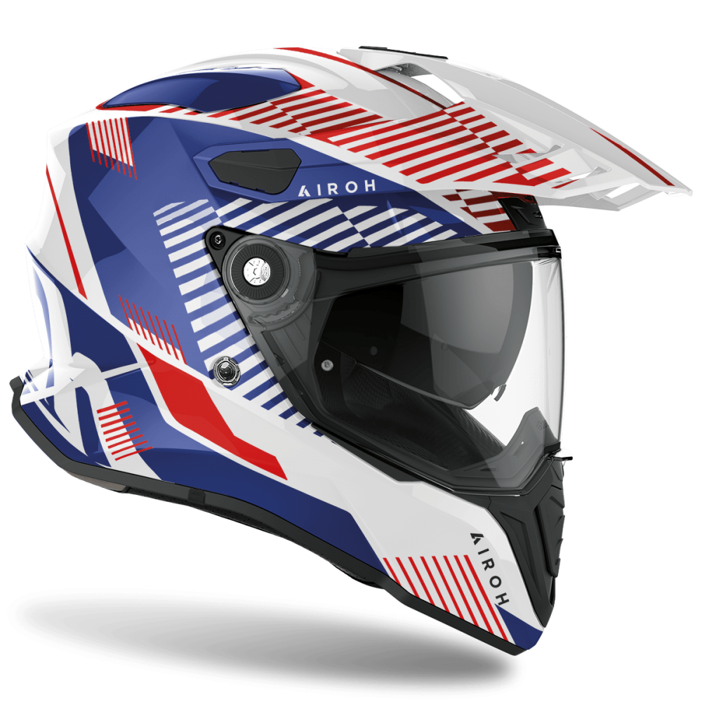 Casco Motard Airoh - Commander Bianco Gloss