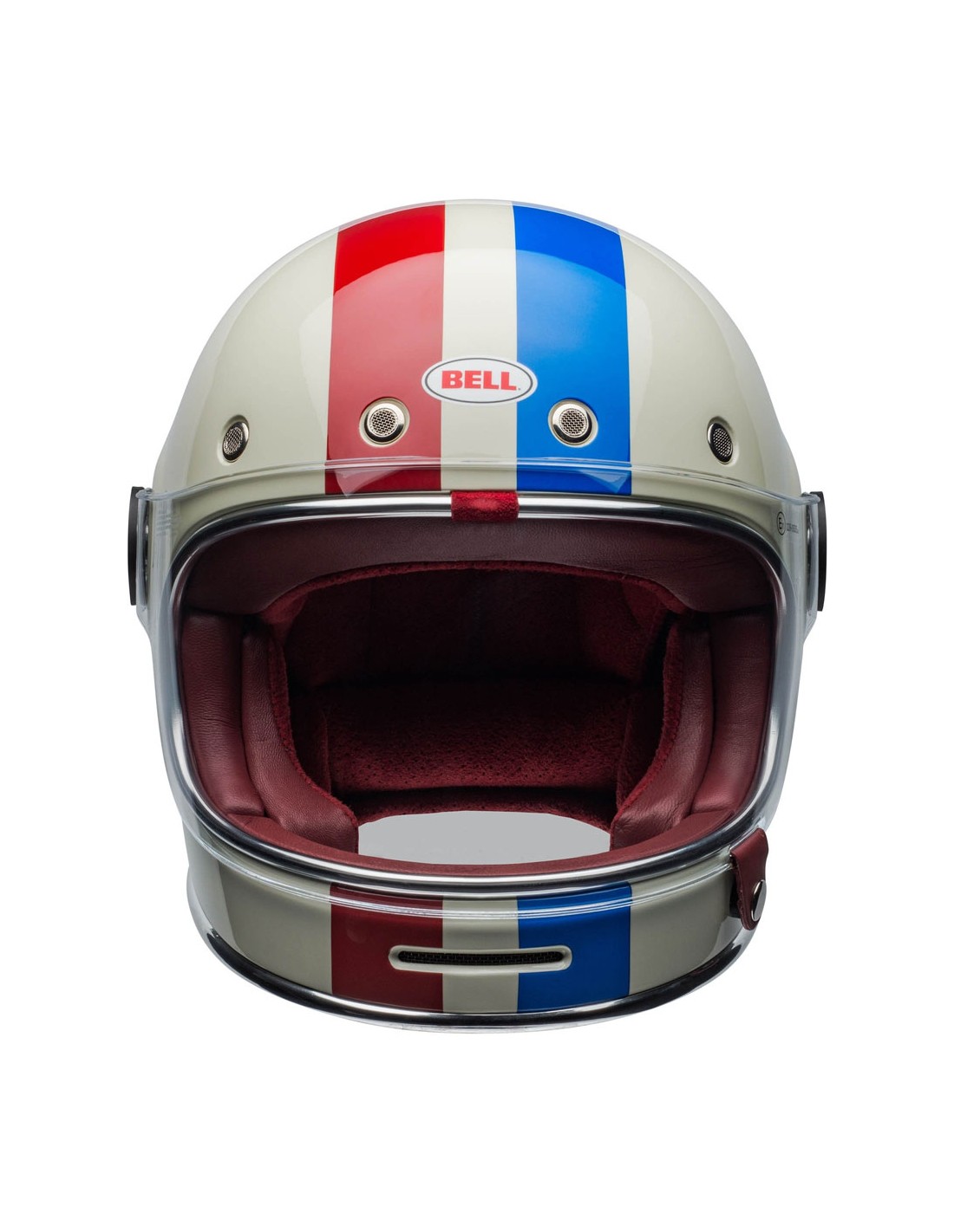 Bell Casco Vintage Integrale Bullitt Command Vintage White Oxblood