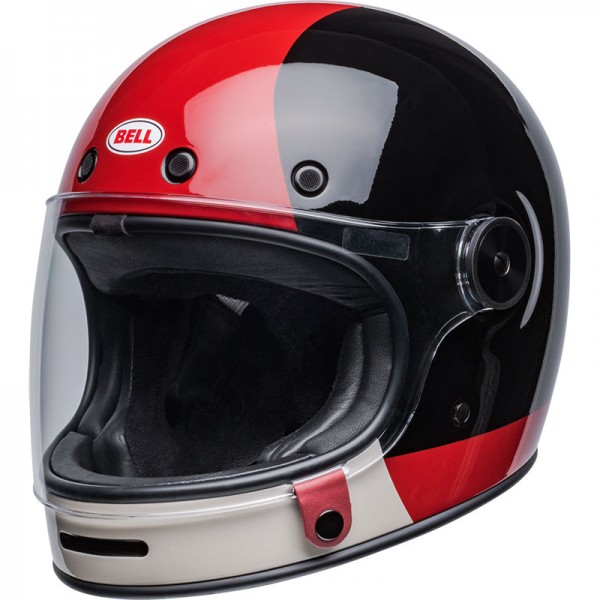 Bell bullitt blazon full face vintage helmet - gloss black / burgundy ...