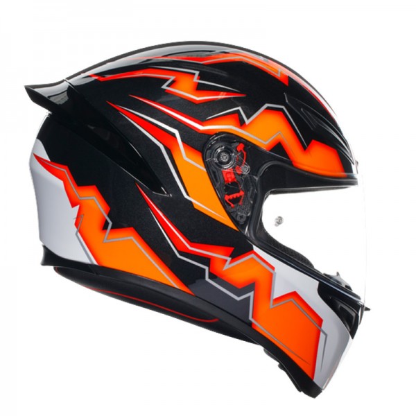 Agv full face helmet k1 s e2206 kripton - 008 black / orange | MG MotoStore
