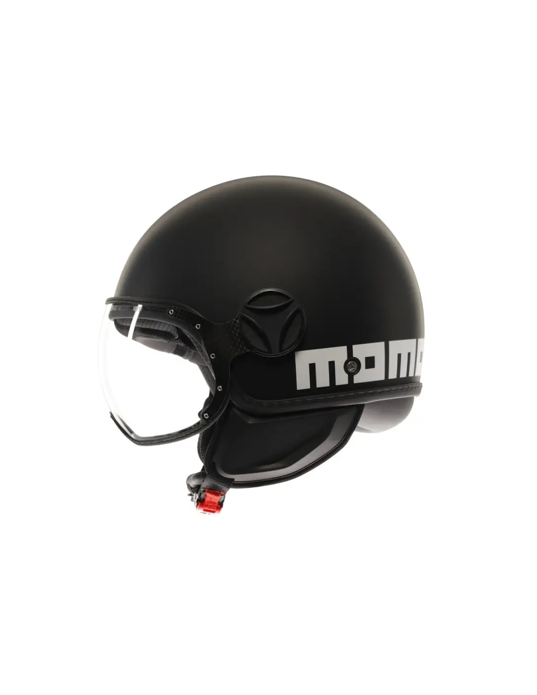 Momo design fgtr classic 2206 jet helmet - matt black/ white decal | MG ...